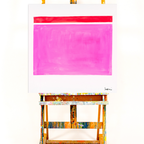 Pink Dreams Original Art inspired home interiors for modern living spaces by Kerri Rosenthal