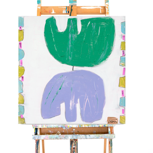 Tu Much Original Painting inspired home interiors for modern living spaces by Kerri Rosenthal