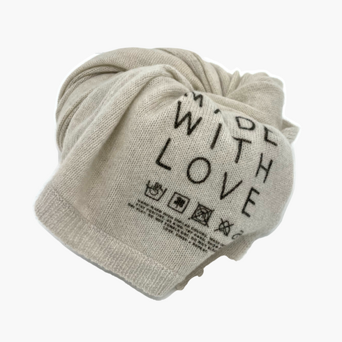 KR 100% featherweight cashmere wrap scarf natural off white - designer fashion wraps scarves by Kerri Rosenthal