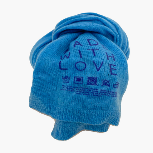 KR 100% featherweight cashmere wrap scarf bright lightening blue - designer fashion wraps scarves by Kerri Rosenthal