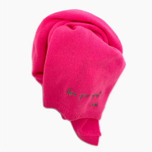 KR 100% featherweight cashmere wrap scarf bright neon hot pink - designer fashion wraps scarves by Kerri Rosenthal