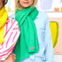 KR 100% featherweight cashmere wrap scarf bright parrot green - designer fashion wraps scarves by Kerri Rosenthal