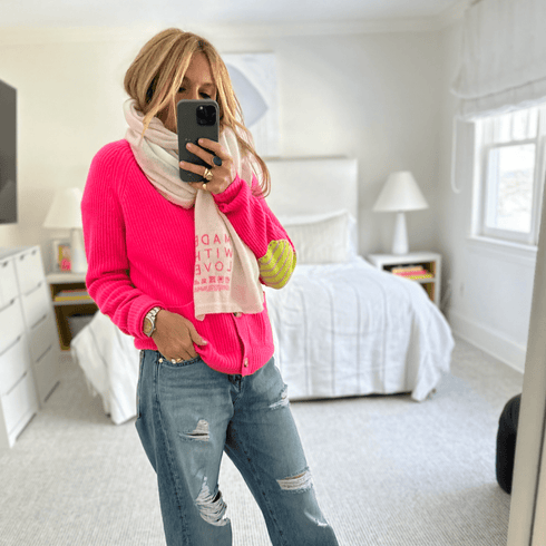 KR 100% featherweight cashmere wrap scarf natural off white - designer fashion wraps scarves by Kerri Rosenthal