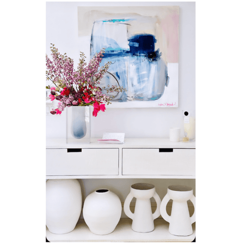 Colorful Jacques Art Print Artwork by Kerri Rosenthal for living room wall decor