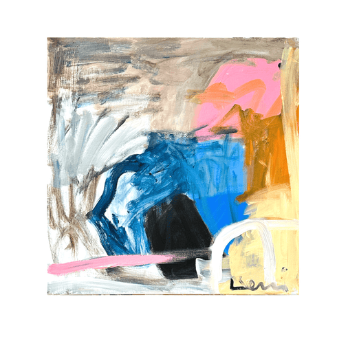 Lovers Lane original painting inspired home interiors for modern living spaces by Kerri Rosenthal