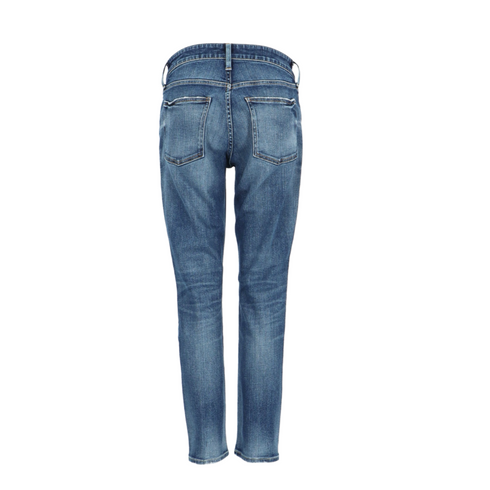 Blue Denim 30th Anniversary Cropped Women’s jeans - Cute designer jeans by Red Card Tokyo