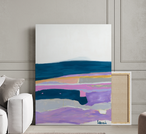 All At Once Art Print original artwork for living room wall decor by Kerri Rosenthal