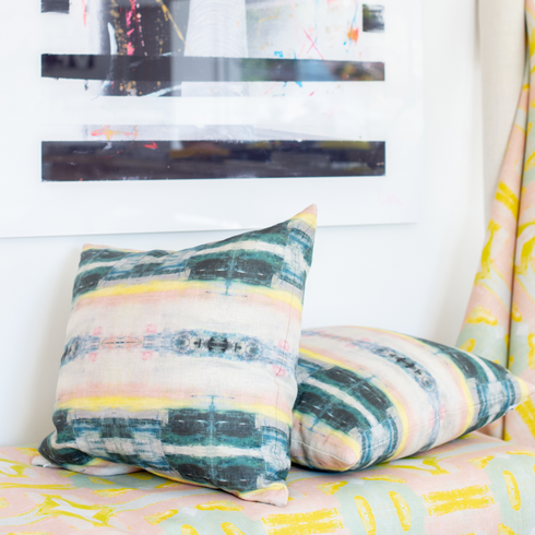 Colorful contemporary modern home decor designer throw pillows, furniture & upholstery fabric - Kerri Rosenthal
