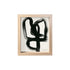 Scribble Study Framed Shelf black white art by Kerri Rosenthal - Unique artwork for living room wall decor