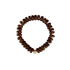 Bronze brown natural stone bead bracelet is made from smooth semi-precious stones. Smokey quartz beads with an 18K gold bead is handmade in Switzerland.