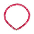 Seally Mimi fuchsia stone bead bracelet is made from smooth semi-precious stones. Tinted agate beads with an 18K gold bead is handmade in Switzerland.