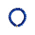 Seally mimi blue bracelet made from smooth semi-precious stones - Agate with an 18K gold bead and handmade in Switzerland