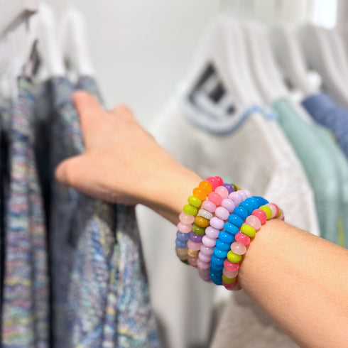 Seally Mimi Quartzite Stones Bracelets multi color and monochrome