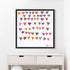 Set up your room with vibrant colors using the 'Seeds of Hope' Art Print , an original heart wall framed word artwork by Kerri Rosenthal - Perfect for living room wall decor