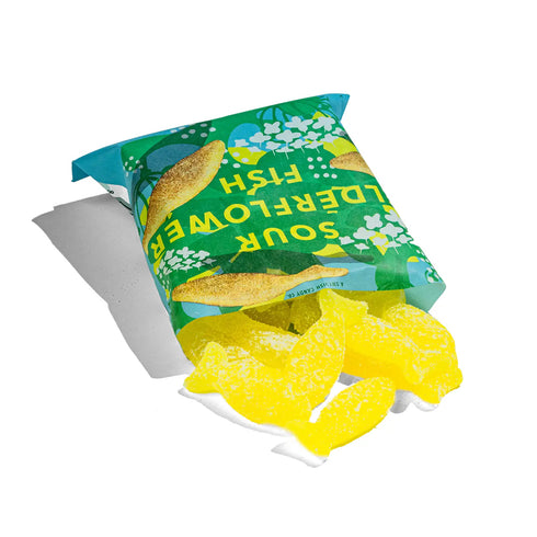 Sour Elderflower Fish - Swedish Candy 5.2oz (150g)