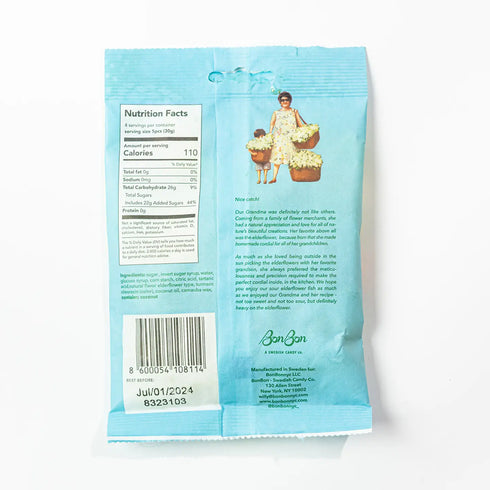 Sour Elderflower Fish - Swedish Candy 5.2oz (150g)