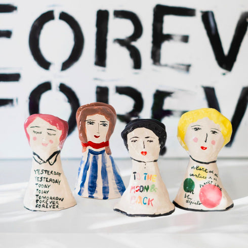 Planet Love Girl cute unique sculptured by Kerri's original painting