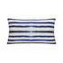 Ships Ahoy striped indigo blue decorative rectangular lumbar throw pillow by Kerri Rosenthal