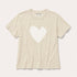 Suke imperfect heart tee natural shirts with blue denim jeans - Shop women's graphic tees by Kerri Rosenthal