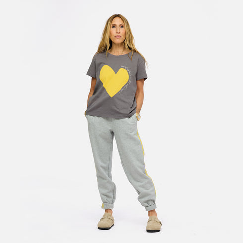 SoulCycle x KR suke manifesto heart graphic tee in cotton - Shop women's cute heart tee shirts by Kerri Rosenthal.