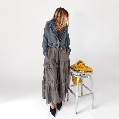 Summer long sleeves cotton denim jacket - Shop cute women's jackets by Kerri Rosenthal