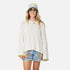 Summer white sweater pullover in silk linen blend with heart appliqué - Shop women's cute sweaters by Kerri Rosenthal