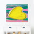 Sunshine and love flag multicolor wall art print artwork - Unique artwork gifts for living room, bedroom or any space wall art decor by Kerri Rosenthal
