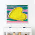 Sunshine and love flag multicolor wall art print artwork - Unique artwork gifts for living room, bedroom or any space wall art decor by Kerri Rosenthal