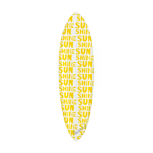 Sunshine Yellow Surfboard