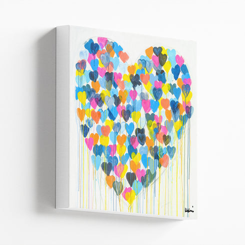 Super Duper Kind Of Love colorful art print by Kerri Rosenthal - Unique artwork for living room wall decor
