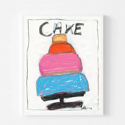 Sweet colorful abstract word wall art print artwork. Shop abstract artwork decor by Kerri Rosenthal.