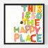 This Is So My Happy Face colorful word art print by Kerri Rosenthal - Unique artwork for living room wall decor