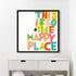 This Is So My Happy Face colorful word art print by Kerri Rosenthal - Unique artwork for living room wall decor