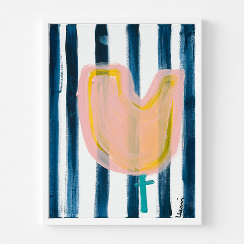Tulip For You art print by Kerri Rosenthal - Unique artwork for living room wall decor