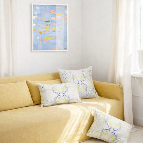 Tell Me Why No. 1 multicolor rectangular lumbar pillows - Shop luxury throw pillows by Kerri Rosenthal