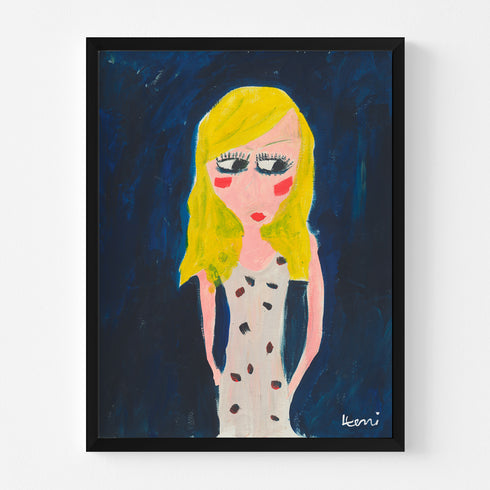 That Girl wall art print is painted by Kerri Rosenthal for modern home decor artwork. Perfect for living, dining, family, entry, bedroom and more.