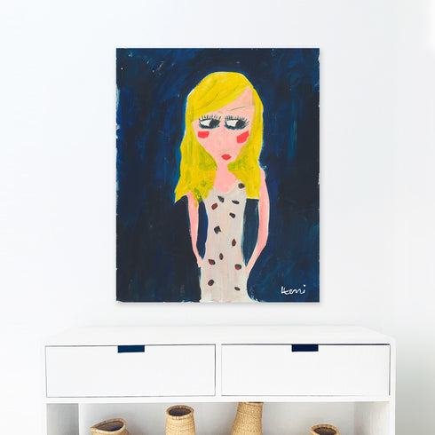 That Girl wall art print is painted by Kerri Rosenthal for modern home decor artwork. Perfect for living, dining, family, entry, bedroom and more.