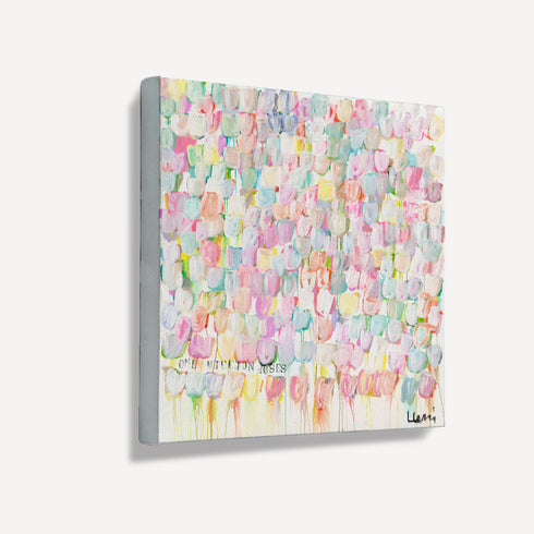 That's how much I love you art print wall art framed artwork square canvas - Original artwork by Kerri Rosenthal