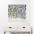The Happy Yes colorful wall art print - Unique artwork for living room wall decor by Kerri Rosenthal