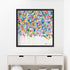 The Happy Yes colorful wall art print - Unique artwork for living room wall decor by Kerri Rosenthal