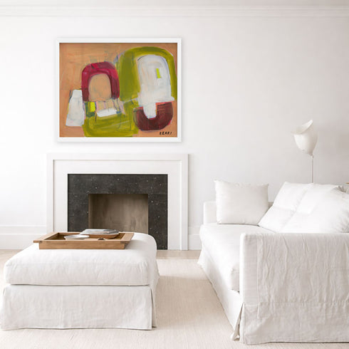 This is us multicolor abstract wall art print artwork - Shop abstract artwork decor for modern living room by Kerri Rosenthal