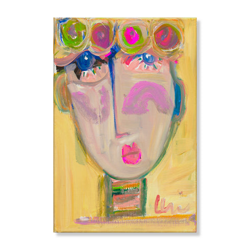 Tiki Ricky colorful art print by Kerri Rosenthal - Unique artwork for living room wall decor