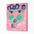 Tiki Apple multicolor abstract wall art print artwork - Shop abstract artwork decor by Kerri Rosenthal