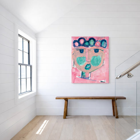 Tiki Apple colorful abstract wall art print artwork - Shop abstract artwork decor for any space by Kerri Rosenthal