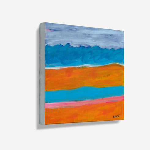 Tipsy on you colorful wall art print - Unique artwork for living room wall decor by Kerri Rosenthal