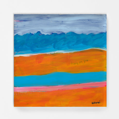 Tipsy on you colorful wall art print - Unique artwork for living room wall decor by Kerri Rosenthal