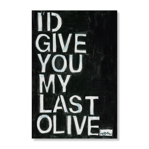 Tokens Of Affection black white art print wall word art framed artwork by Kerri Rosenthal - Unique artwork for living room wall decor