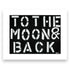 To The Moon & Back Mini Black White Art Print - Modern decor wall art sets by Kerri Rosenthal