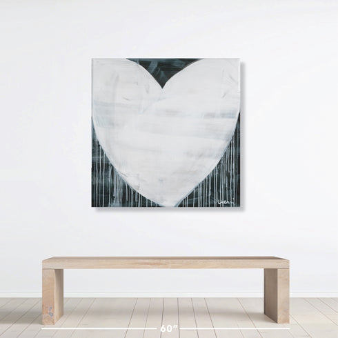 Truly Madly Deeply black white art print by Kerri Rosenthal - Unique artwork for living room wall decor