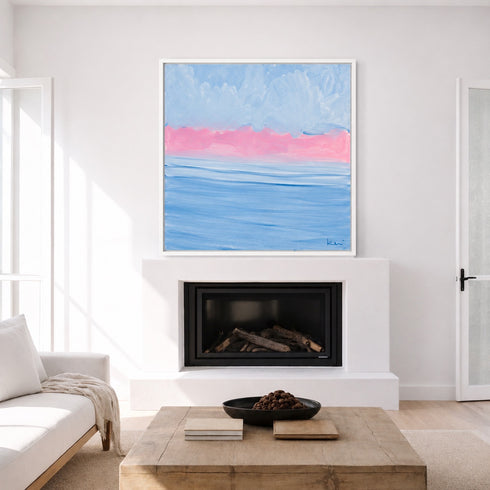 Two Coasts One Heart Art Print